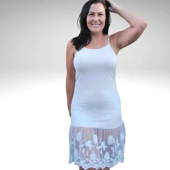 Stop and Smell the Roses Off White Lace Dress Extender - Picture 9 of 12